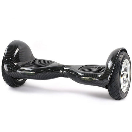 Hoverboard 10" - Self Balancing Smart Black Scooter - Carbon Black Style + LED lights [Free Carry Bag & Bluetooth]