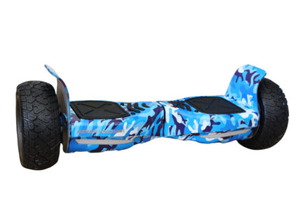 8.5" Off Road Hoverboard NS8, Powerful Motor & monster Tyres – Camouflage Blue Style [Free Carry Bag & Bluetooth]