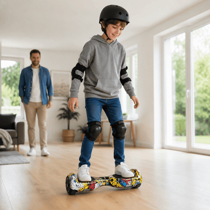 Hoverboard Electric Scooter 6.5 inch – HipHop Style + LED lights [Free Carry Bag &amp; Bluetooth]