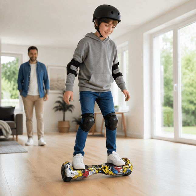 Hoverboard Electric Scooter 6.5 inch – HipHop Style + LED lights [Free Carry Bag &amp; Bluetooth]
