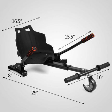 Adjustable Kart For Self Balancing Scooter & Hoverboard - Black