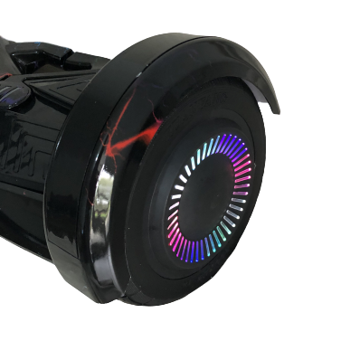 Lamborghini Style Hoverboard 8” – Seven Colour Lightening Black Style + LED lights [Free carry bag & Bluetooth]