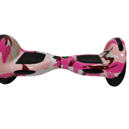 Electric Hoverboard – 10 inch – Camo Pink Style + LED lights [Free Carry Bag & Bluetooth]