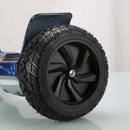 8.5"Off Road Hoverboard NS8, Powerful Motor &amp; monster Tyres – Blue Galaxy Style + LED lights [Free Carry Bag &amp; Bluetooth]