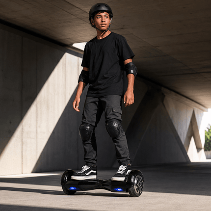 Lamborghini Hoverboard 8” Black Style + LED lights [Free Carry Bag & Bluetooth]