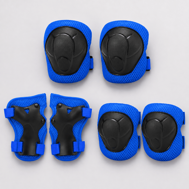 Safety Gears For Hoverboards – Hand Pads, Elbow And Knee Guards (Blue)
