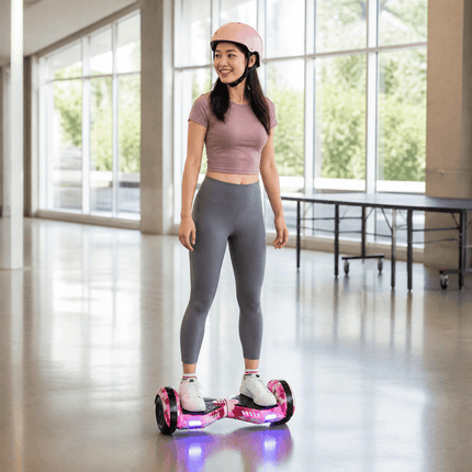 Lamborghini Style Hoverboard 8” – Camo Pink Style + LED lights [Free carry bag & Bluetooth]