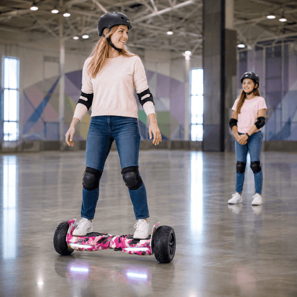 8.5" Off Road Hoverboard NS8, Powerful Motor &amp; Monster Tyres Style - Camo Pink + LED lights [Free Carry Bag &amp; Bluetooth]