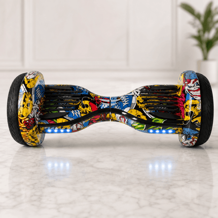 Electric Hoverboard – 10 inch – HipHop Style + LED lights [Bluetooth + Free Carry bag]