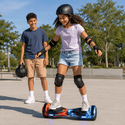 Lamborghini Style Hoverboard 8” – Fire & Ice Style + LED lights [Free carry bag & Bluetooth]