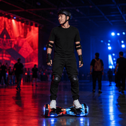 Lamborghini Style Hoverboard 8” – Fire & Ice Style + LED lights [Free carry bag & Bluetooth]