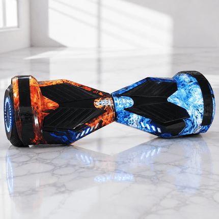 Lamborghini Style Hoverboard 8” – Fire & Ice Style + LED lights [Free carry bag & Bluetooth]