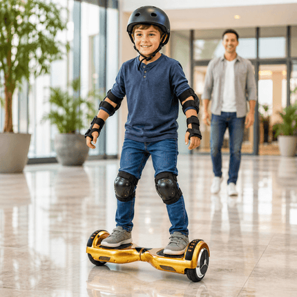 Electric Self Balancing Scooter 6.5"Gold Style + LED lights [Free Carry Bag & Bluetooth] - [Bluetooth + Free Carry Bag]