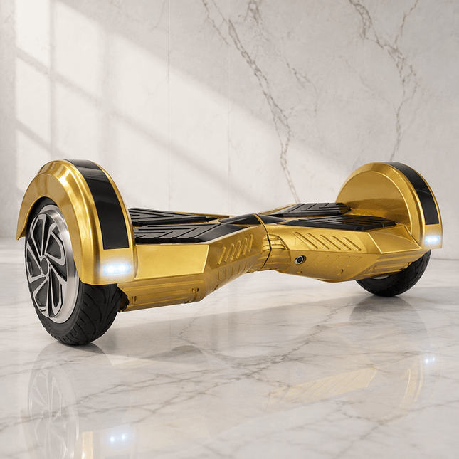 Lamborghini Style Hoverboard 8” – Gold Style + LED lights [Bluetooth + Free Carry Bag]