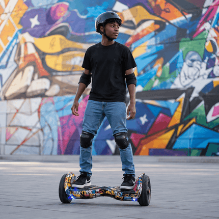 Electric Hoverboard – 10 inch – HipHop Style + LED lights [Bluetooth + Free Carry bag]
