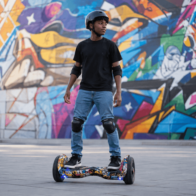 Electric Hoverboard – 10 inch – HipHop Style + LED lights [Bluetooth + Free Carry bag]