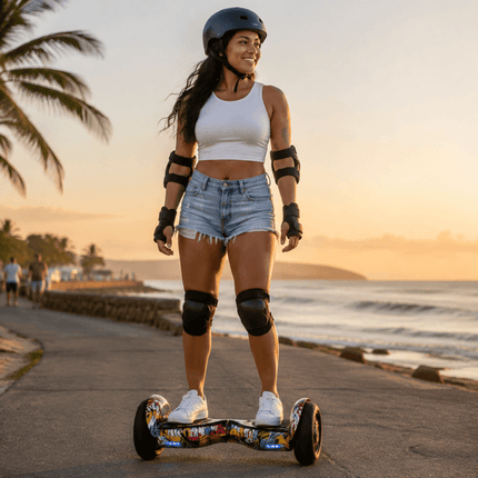 Electric Hoverboard – 10 inch – HipHop Style + LED lights [Bluetooth + Free Carry bag]