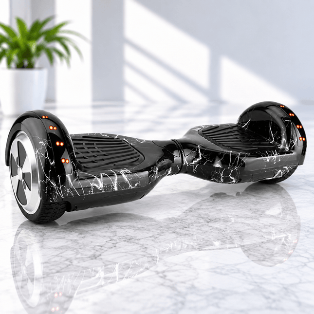 Hoverboard Electric Scooter 6.5 inch – Lighting Black Style + LED lights [Free Carry Bag & Bluetooth]