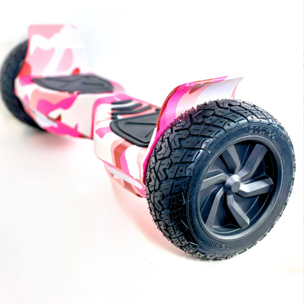 8.5" Off Road Hoverboard NS8, Powerful Motor &amp; Monster Tyres Style - Camo Pink + LED lights [Free Carry Bag &amp; Bluetooth]