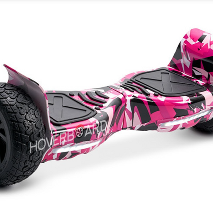 8.5" Off Road Hoverboard NS8, Powerful Motor &amp; Monster Tyres Style - Camo Pink + LED lights [Free Carry Bag &amp; Bluetooth]
