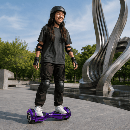 Lamborghini Style Hoverboard 8” – Purple Style + LED lights [Bluetooth + Free Carry Bag]