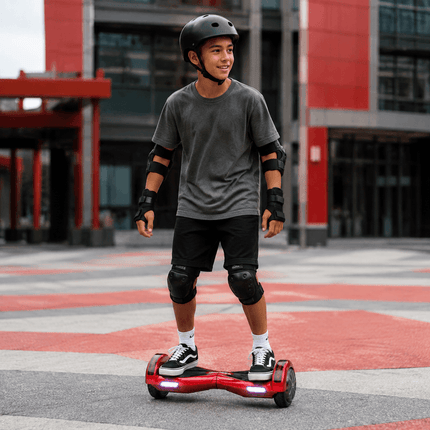 Lamborghini Hoverboard 8” - Red + LED Style[Free Carry Bag & Bluetooth]