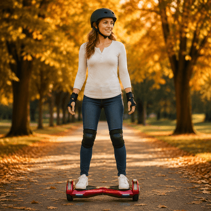 Lamborghini Hoverboard 8” - Red + LED Style[Free Carry Bag & Bluetooth]