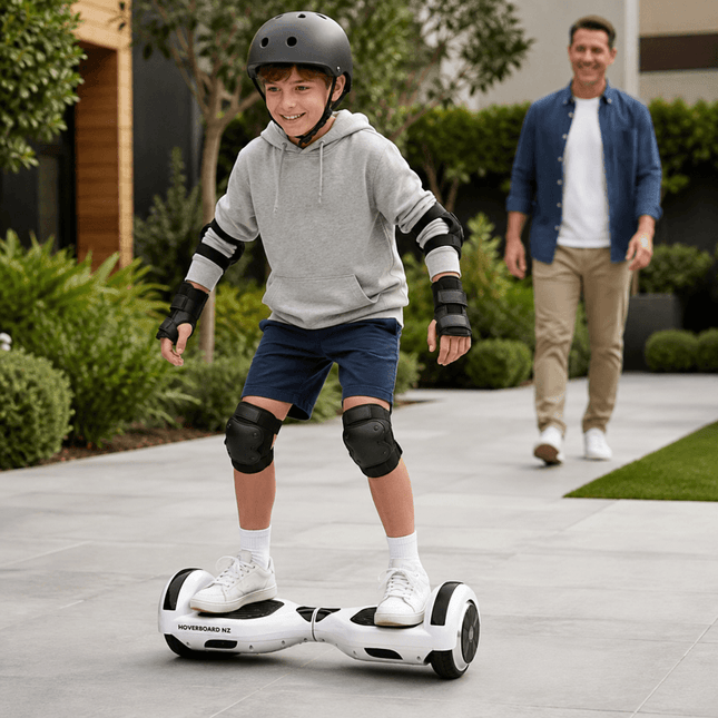 Hoverboard Electric Scooter 6.5 inch – White + LED lights [Free Carry Bag & Bluetooth]