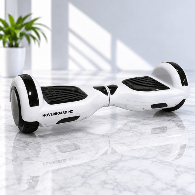 Hoverboard Electric Scooter 6.5 inch – White + LED lights [Free Carry Bag & Bluetooth]