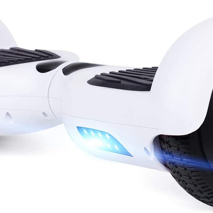 Hoverboard Electric Scooter 6.5 inch – White + LED lights [Free Carry Bag & Bluetooth]